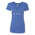 NYPD TRIATHLON SBRC LADIES V-NECK - VINTAGE ROYAL