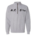 NYPD Triathlon SBRC 1/4 Zip Sweatshirt - Sport Grey