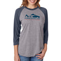 Veterans Memorial Park 3/4 Sleeve Baseball Raglan - Premium Heather / Vintage Navy