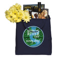 Huron River Day Cotton Tote Bag - Navy