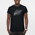 She Rock Guitar Logo Cotton Tee - Black