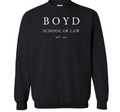 Boyd Apparel School of Law Crewneck Sweatshirt- Black