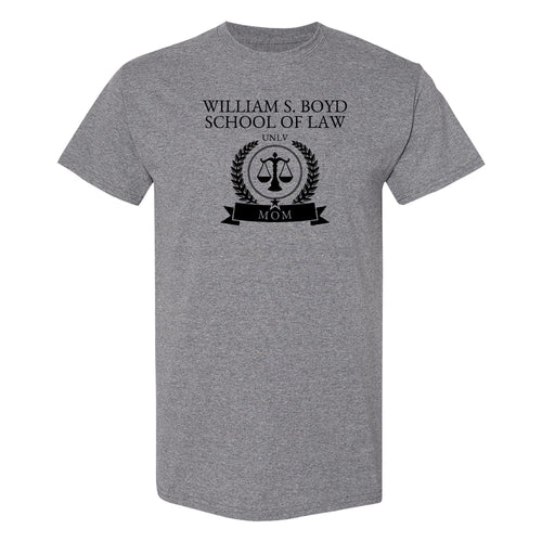 Boyd Apparel School of Law Mom T-Shirt- Graphite Heather