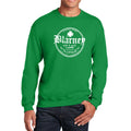 Blarneys est 2004 White Ink Crewneck - Irish Green