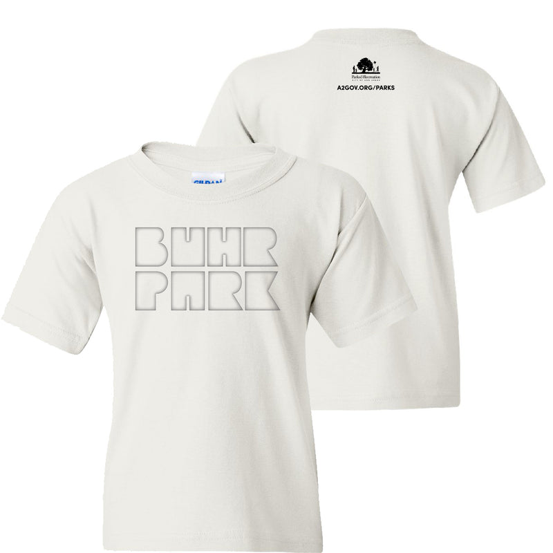 Ann Arbor Parks - Buhr Park Youth T-Shirt - White