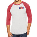 WGC - Practical Rifle League Raglan - Red / Heather White
