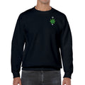 Words of Wonder IYKYK Embroidered Pullover Crewneck Sweatshirt- Black
