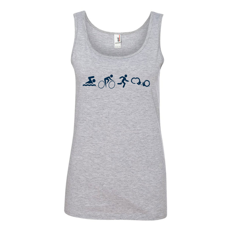 NYPD TRIATHLON SBRC LADIES TANK - HEATHER GREY